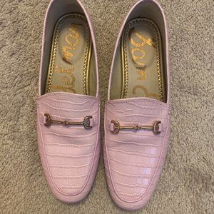 Sam Edelman Pink Patent Croc Loraine Loafer